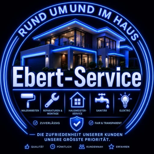 Logo Ebert-Service – rund um und im Haus: Malerarbeiten, Reparaturen und Montage, Hausmeisterservice